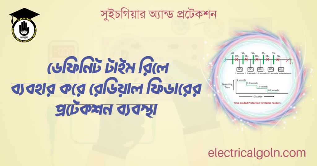 ডেফিনিট টাইম রিলে ব্যবহার করে রেডিয়াল ফিডারের প্রটেকশন ব্যবস্থা