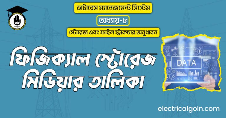 ফিজিক্যাল স্টোরেজ মিডিয়ার তালিকা