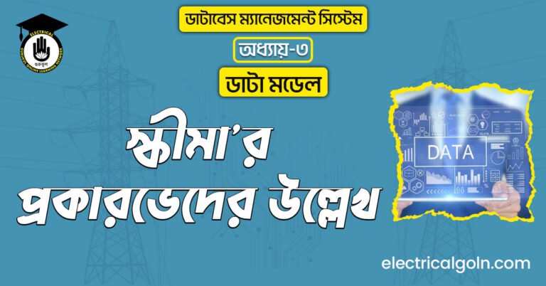 স্কীমা'র প্রকারভেদের উল্লেখ